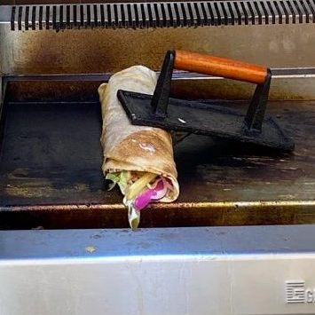 Wrap Served in The Plug Restaurant in Liverpool